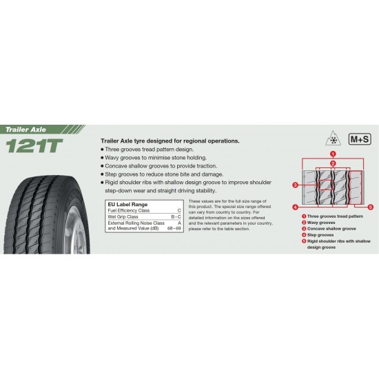 285/70 R19.5 YOKOHAMA 121T