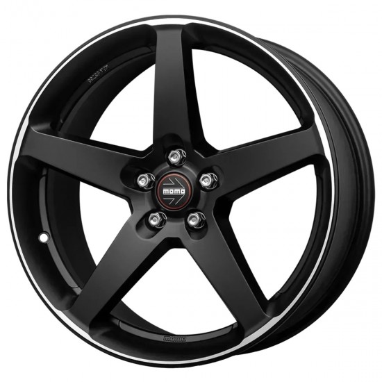 Janta aliaj MOMO FIVE MATT BLACK POLISHED 8X17 5X112 ET35 79.6
